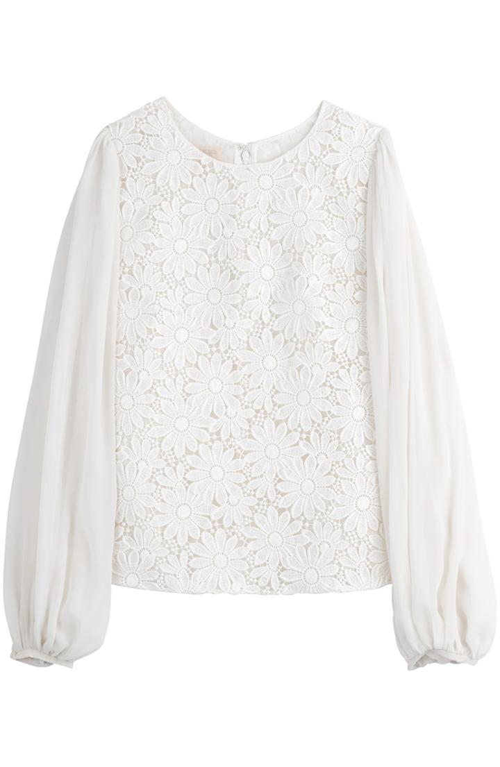 Giambattista Valli Floral Lace Blouse