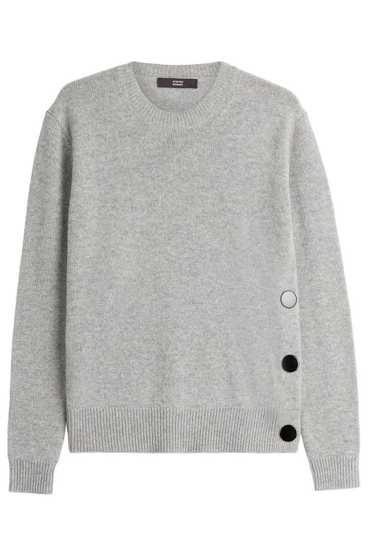 Steffen Schraut Steffen Schraut Cashmere Pullover With Buttons - Grey