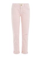 Current/elliott Current/elliott The Fling Distressed Cropped Jeans - Rose