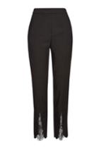 Self-portrait Self-portrait Crepe Pants With Lace