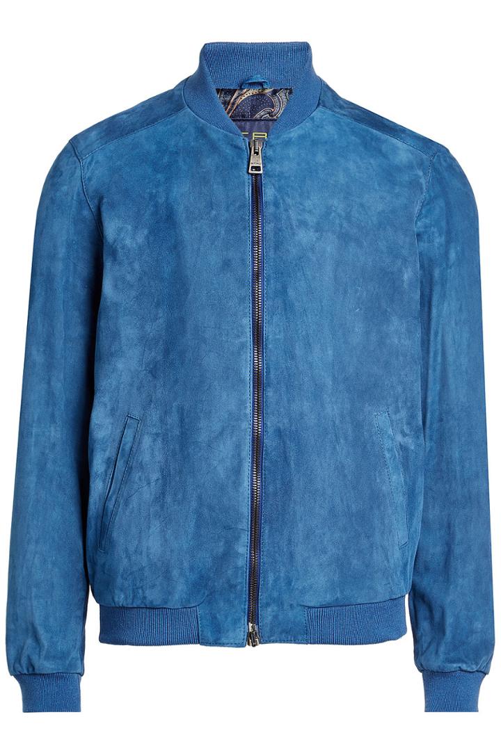 Etro Etro Suede Jacket - Blue