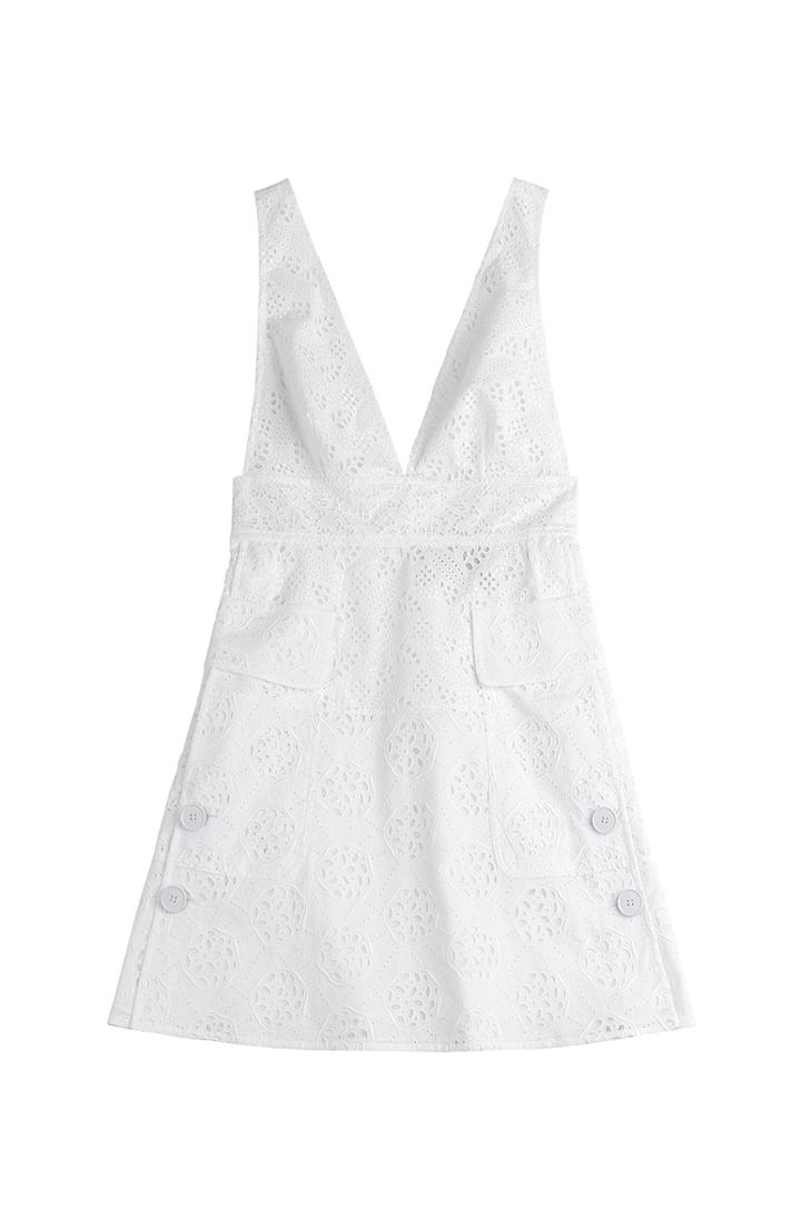 Valentino Lace Pinafore Mini-dress