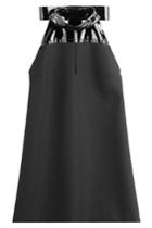 Maison Margiela Maison Margiela Wool Dress With Patent Details