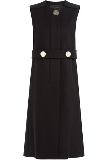 Tara Jarmon Tara Jarmon Sleeveless Coat - Black