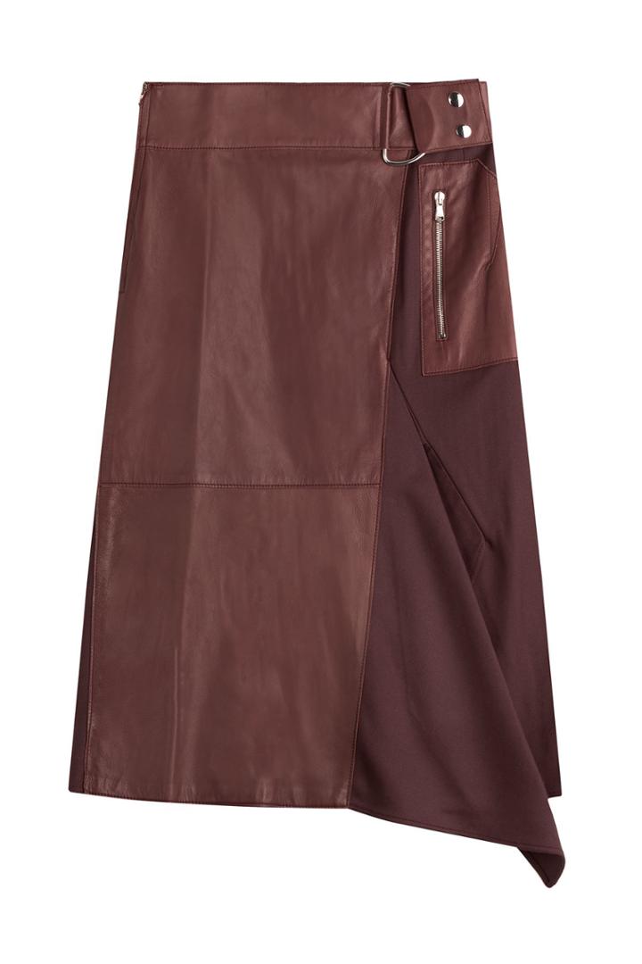 3.1 Phillip Lim 3.1 Phillip Lim Silk-leather Skirt