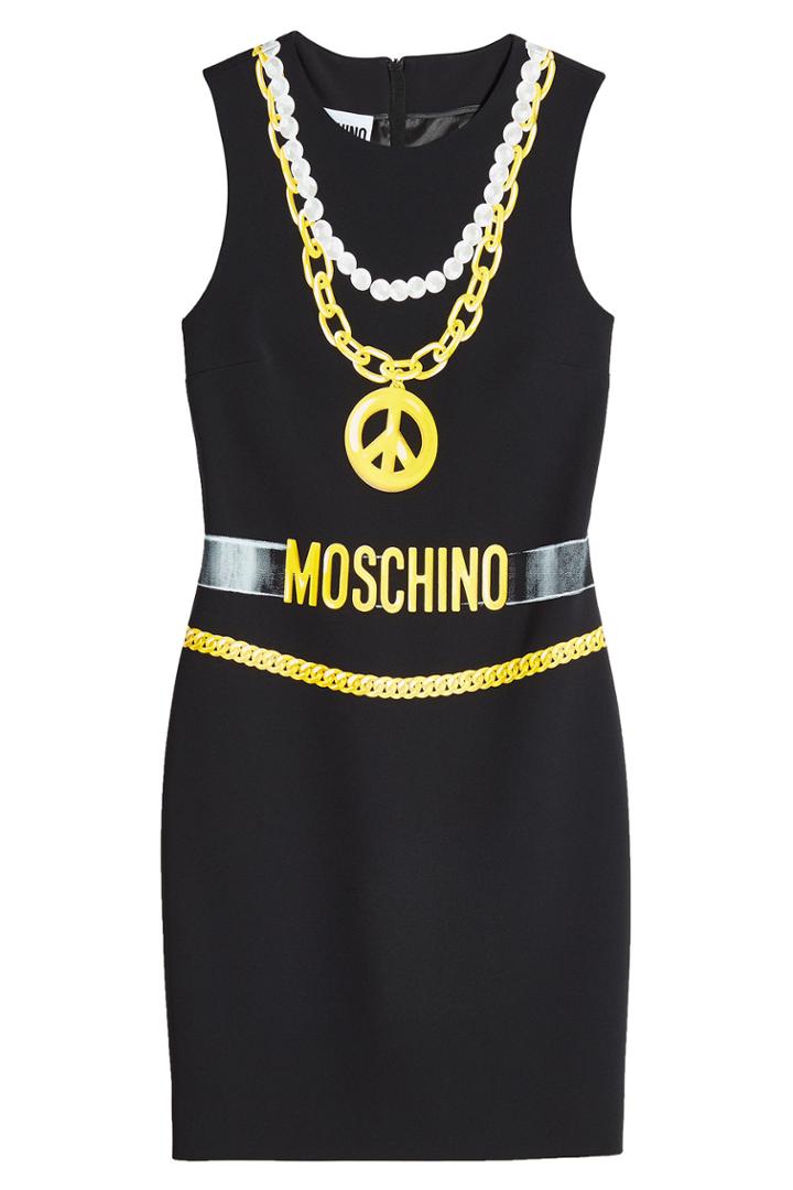 Moschino Moschino Printed Crepe Dress