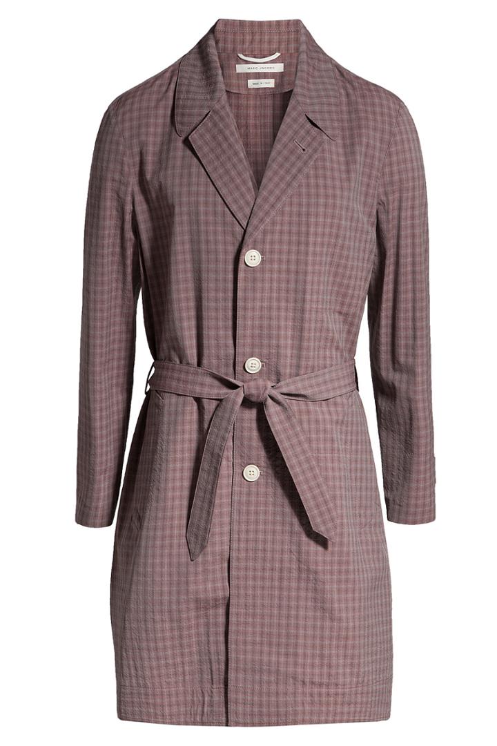Marc Jacobs Marc Jacobs Checked Wool Trench Coat - Multicolor