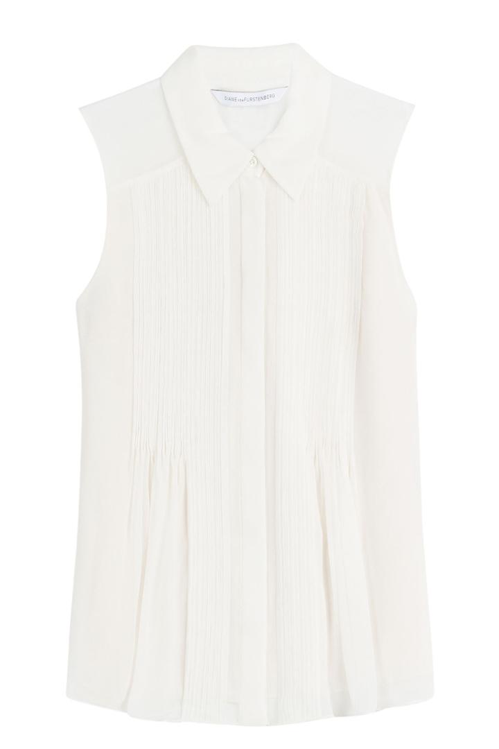 Diane Von Furstenberg Diane Von Furstenberg Sleeveless Silk Blouse