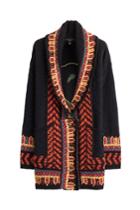 Etro Etro Wool Blend Knit Cardigan With Metallic Thread - Black