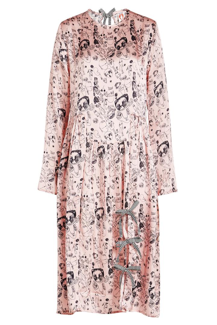 Shrimps Shrimps Heather Printed Silk Dress