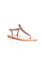 K.jacques K.jacques Metallic Leather Sandals - Gold