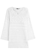Claudia Schiffer For Tse Claudia Schiffer For Tse Cotton Tunic With Cut-out Detail - White