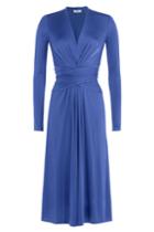 Issa Issa Silk Jersey Wrap Dress - Blue