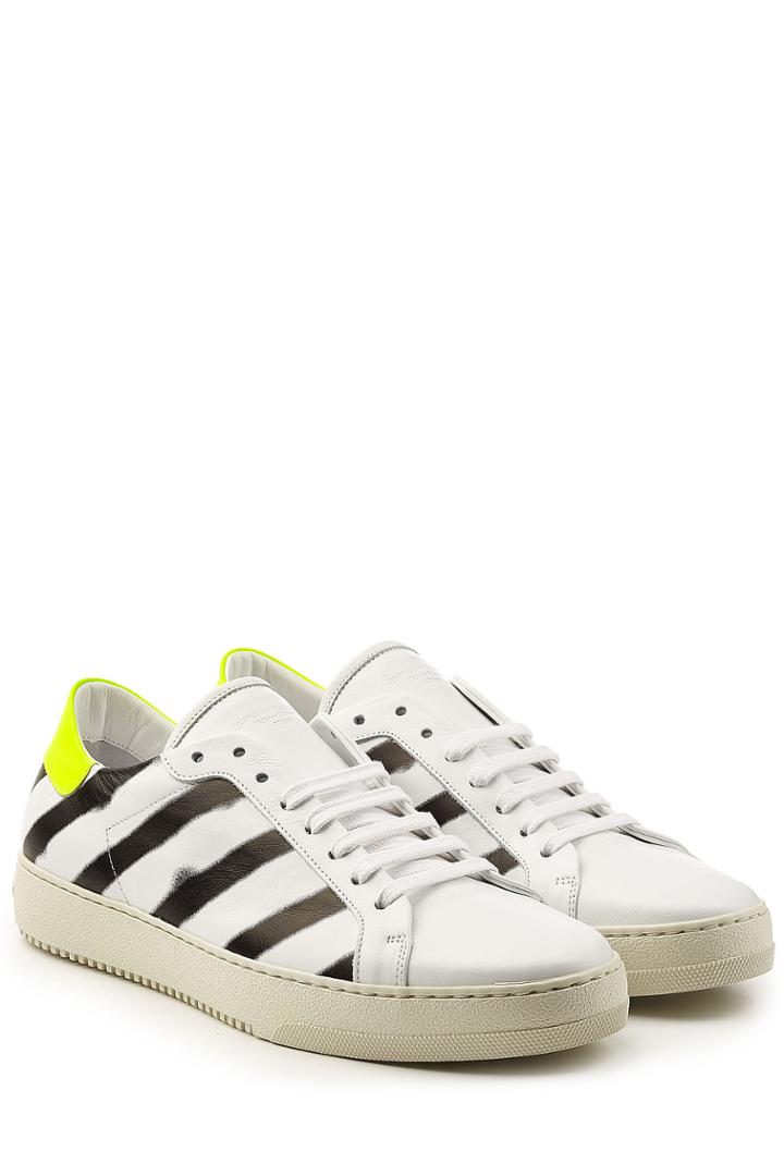 Off-white Off-white Printed Leather Sneakers