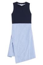 Carven Carven Cotton Blend Dress - Blue