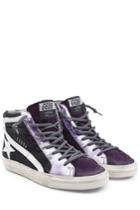 Golden Goose Golden Goose Slide High-top Sneakers With Leather And Suede
