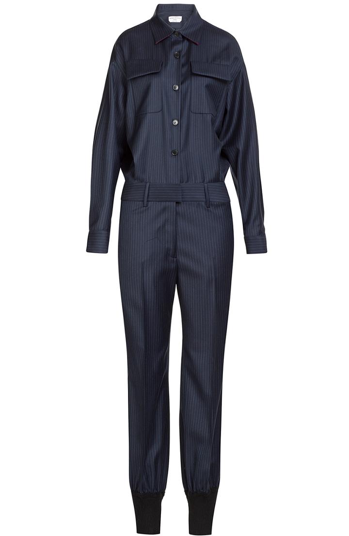 Sonia Rykiel Pinstriped Wool Jumpsuit