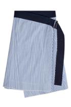Steffen Schraut Steffen Schraut Asymmetric Striped Cotton Skirt