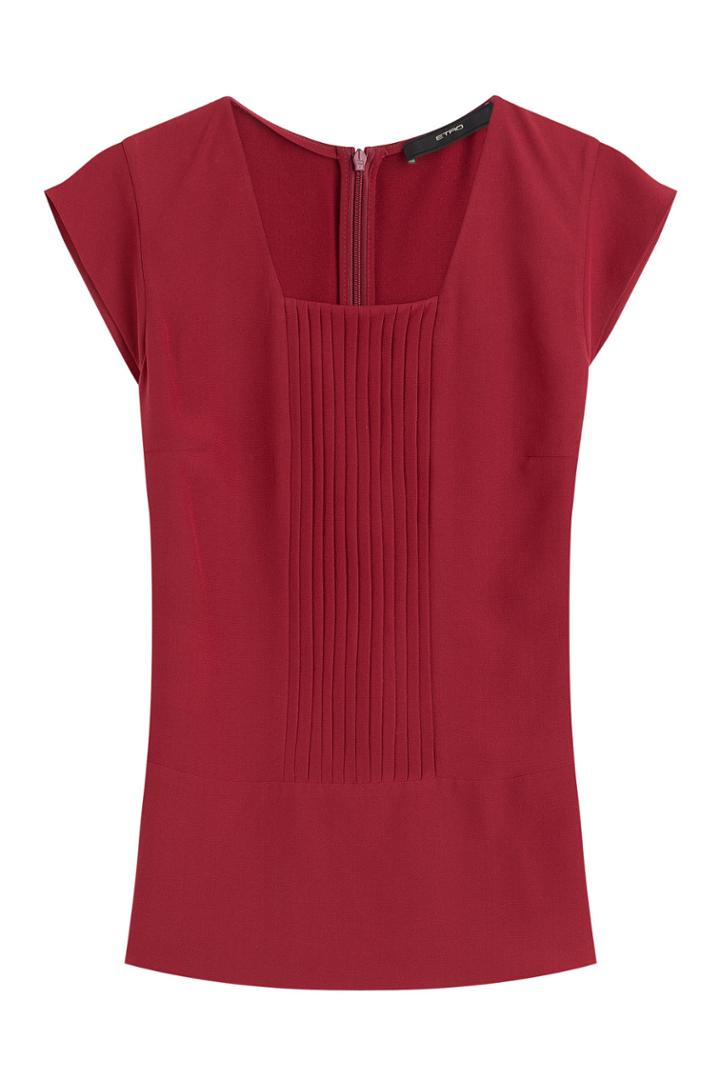 Etro Etro Silk Top With Pleats - None