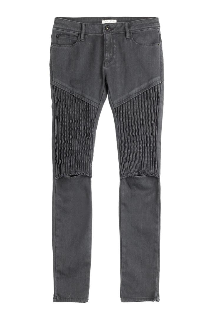 Each Other Each Other Skinny Jeans With Pleats - Black