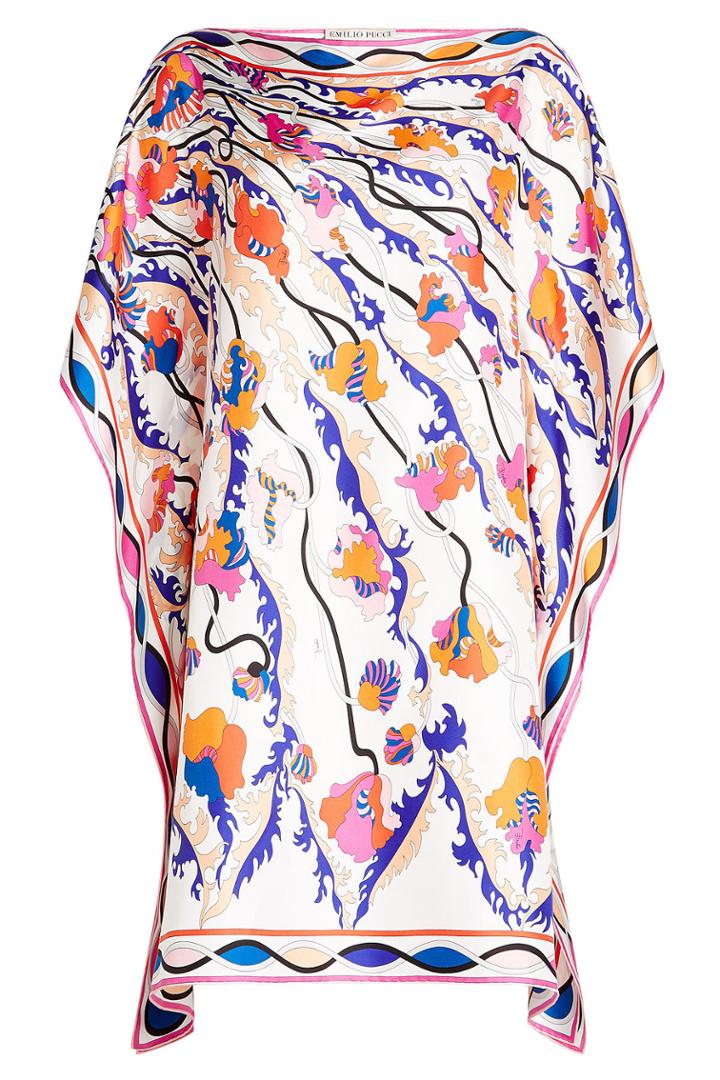 Emilio Pucci Emilio Pucci Printed Silk Tunic - Magenta
