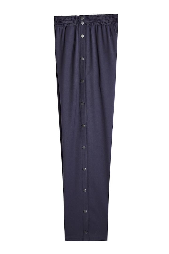 Maison Margiela Maison Margiela Virgin Wool Pants With Snappers - Blue