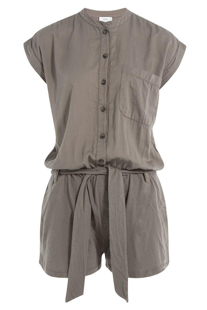 Closed Closed Cotton Playsuit - Grey