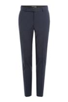 The Kooples The Kooples Tapered Wool Pants With Belt - Blue