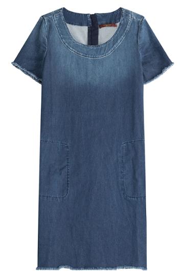 Seven For All Mankind Seven For All Mankind Denim Dress - Blue