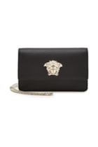 Versace Versace Medusa Head Leather Clutch With Chain