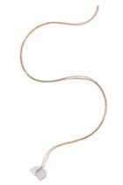 Noor Fares Noor Fares 18k Cube Pendant Necklace With White Diamonds