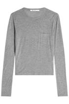 T By Alexander Wang T By Alexander Wang Long Sleeved Jersey Top - Grey