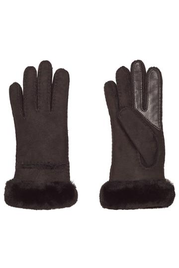 Ugg Ugg Tech Leather Gloves With Shearling