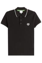 Kenzo Kenzo Cotton Polo Shirt With Contrast Trim - Black