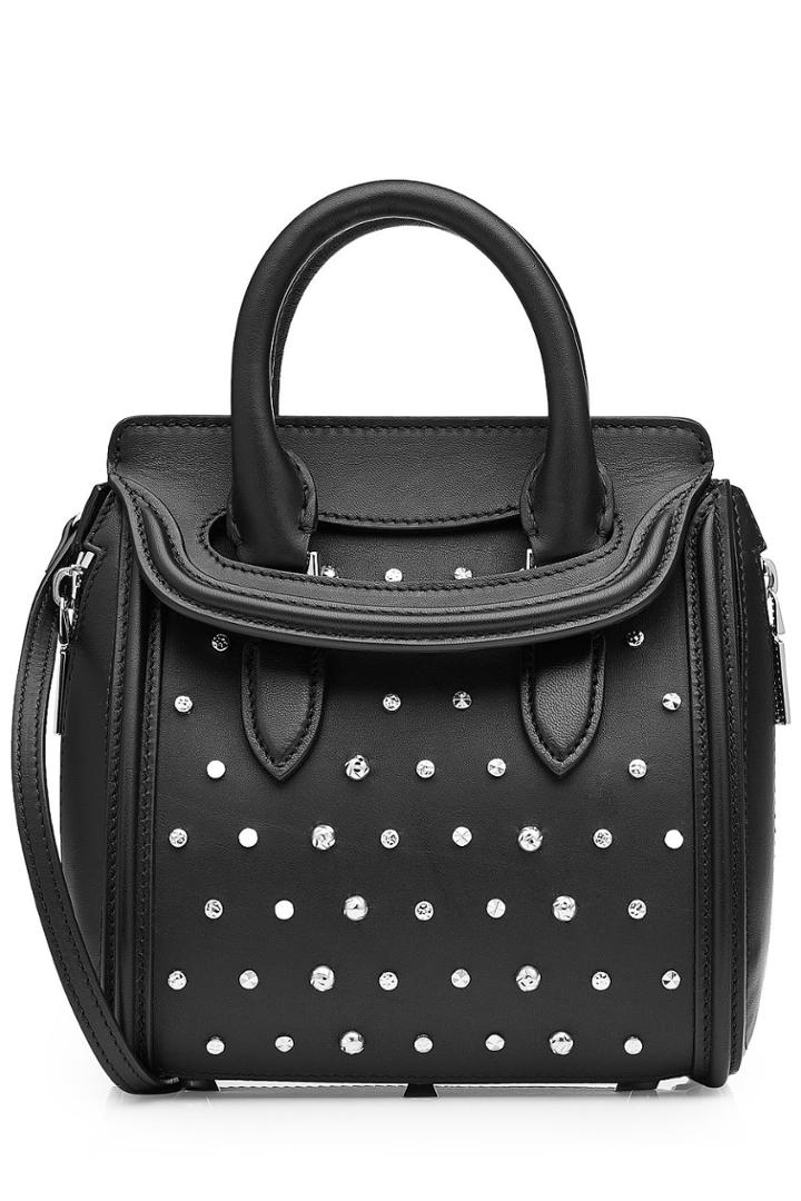 Alexander Mcqueen Alexander Mcqueen Heroine Mini Studded Leather Tote