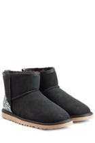 Ugg Australia Ugg Australia Classic Mini Boots With Patterned Heel - Black