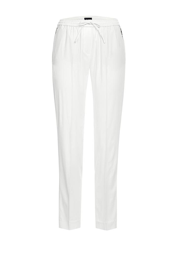 The Kooples Kate Crepe Track Pants With Leather