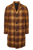 Ami Ami Checked Coat With Wool, Alpaca, And Mohair