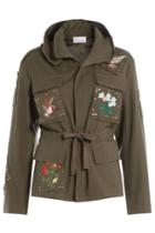 Red Valentino Red Valentino Cotton Jacket With Embroidery - Green