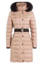 Burberry London Burberry London Quilted Down Coat With Fox Fur Collar