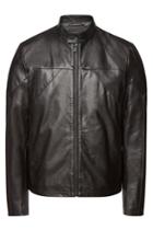 Hugo Hugo Lutger Leather Biker Jacket