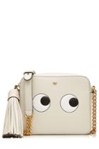 Anya Hindmarch Anya Hindmarch Leather Eyes Cross-body Bag - White