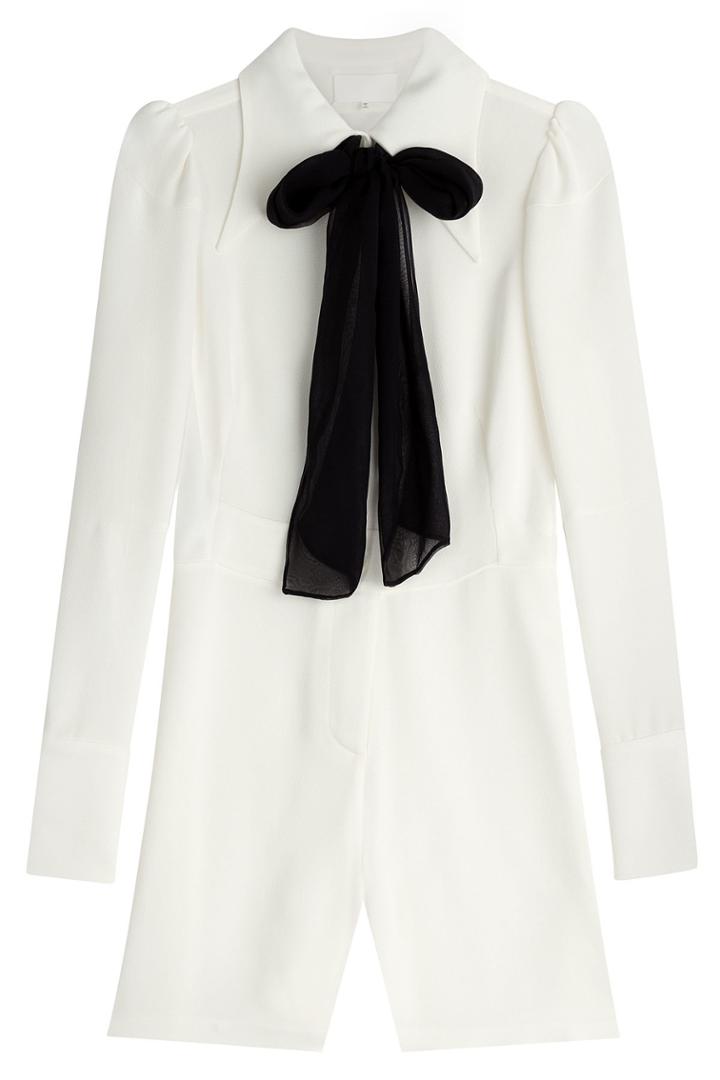 Maison Margiela Maison Margiela Jumpsuit With Chiffon Tie - Beige