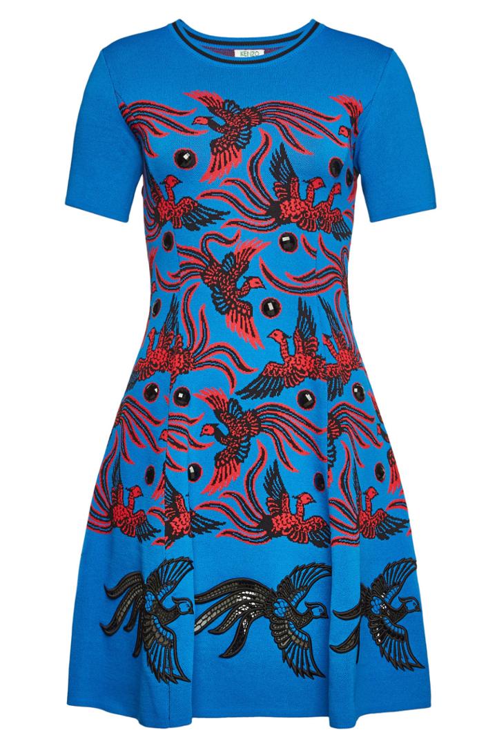 Kenzo Kenzo Mini Dress With Gemstones