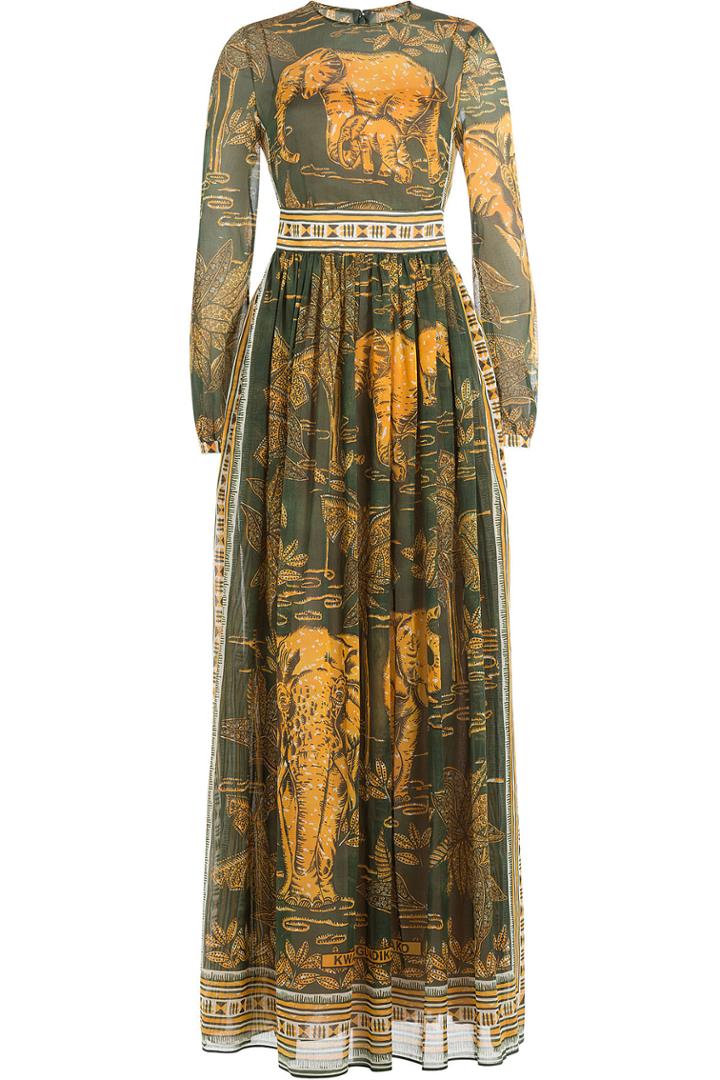Valentino Valentino Cotton Floor-length Printed Dress - Florals