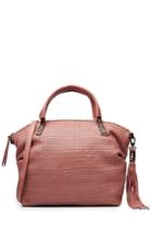 Henry Beguelin Henry Beguelin Woven Leather Tote - Rose