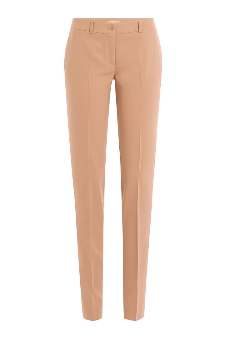 Michael Kors Collection Michael Kors Collection Straight Leg Wool Trousers - Camel