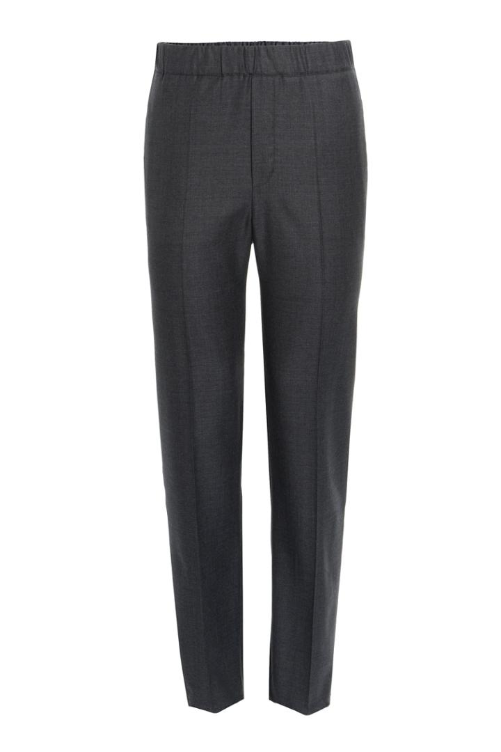 Neil Barrett Neil Barrett Wool Pants With Elasticated Waist - Grey