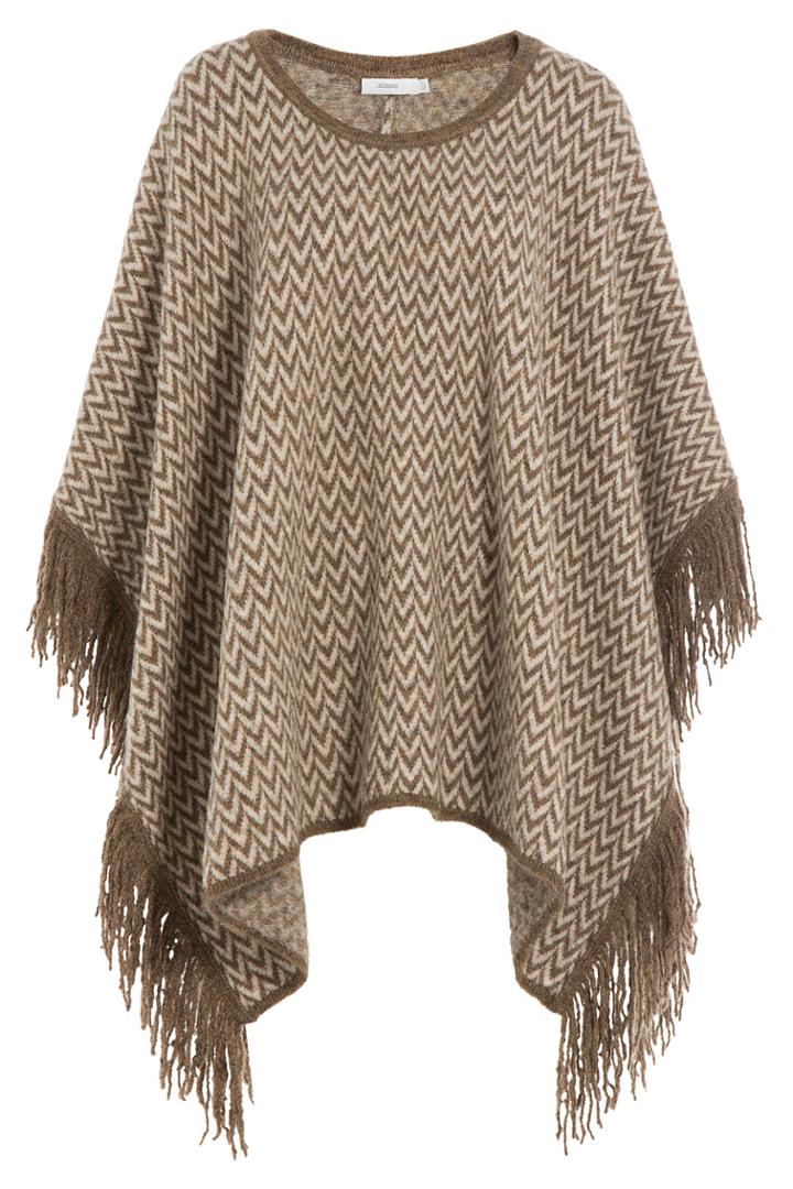 Closed Closed Knit Cape With Alpaca - Brown