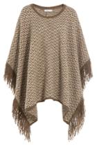 Closed Closed Knit Cape With Alpaca - Brown